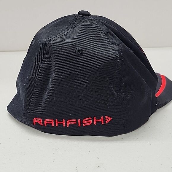 Rahfish Flexfit Black Red Hat The Authentic T-Shirt Company XL/XXL - Picture 12 of 12